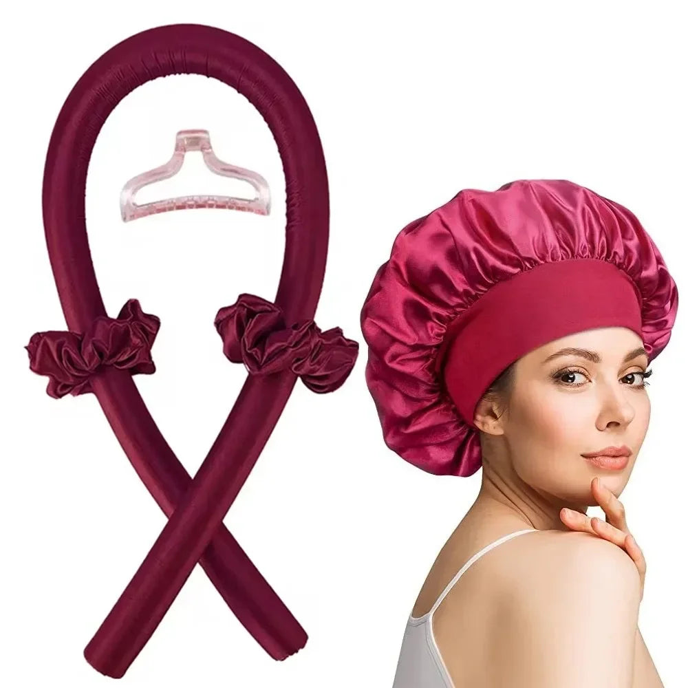 Heatless curl kit pieces