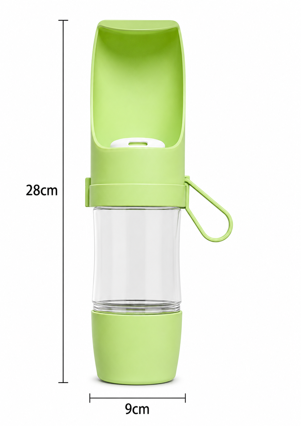 2-in-1 Dog Water Bottle with Food Container