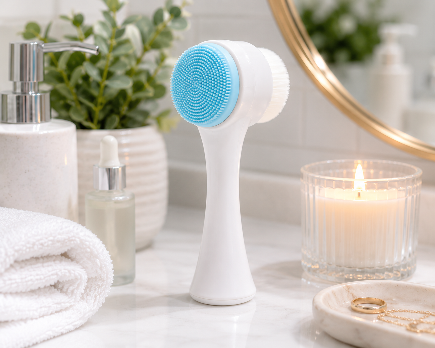 Silicone Facial Cleansing Brush – Daily Cleanser & Exfoliator