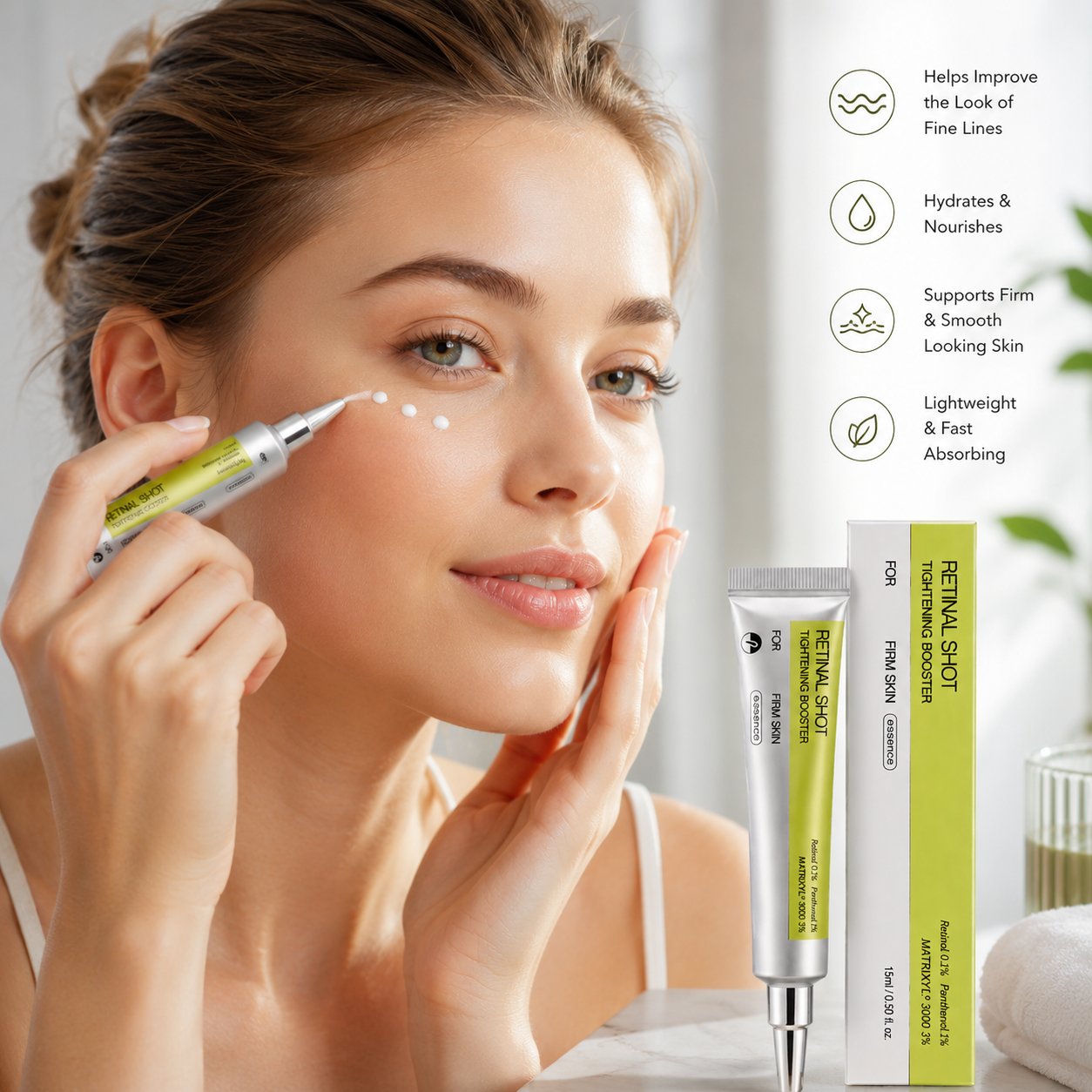 Retinol Eye Cream – For Fine Lines & Dark Circles