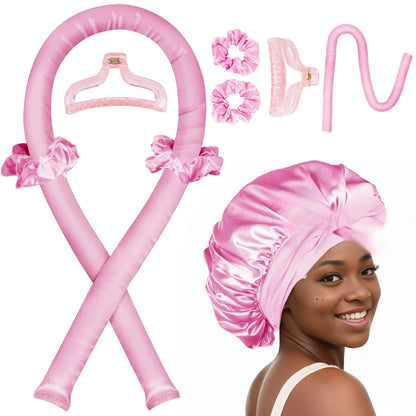 Heatless overnight curl kit