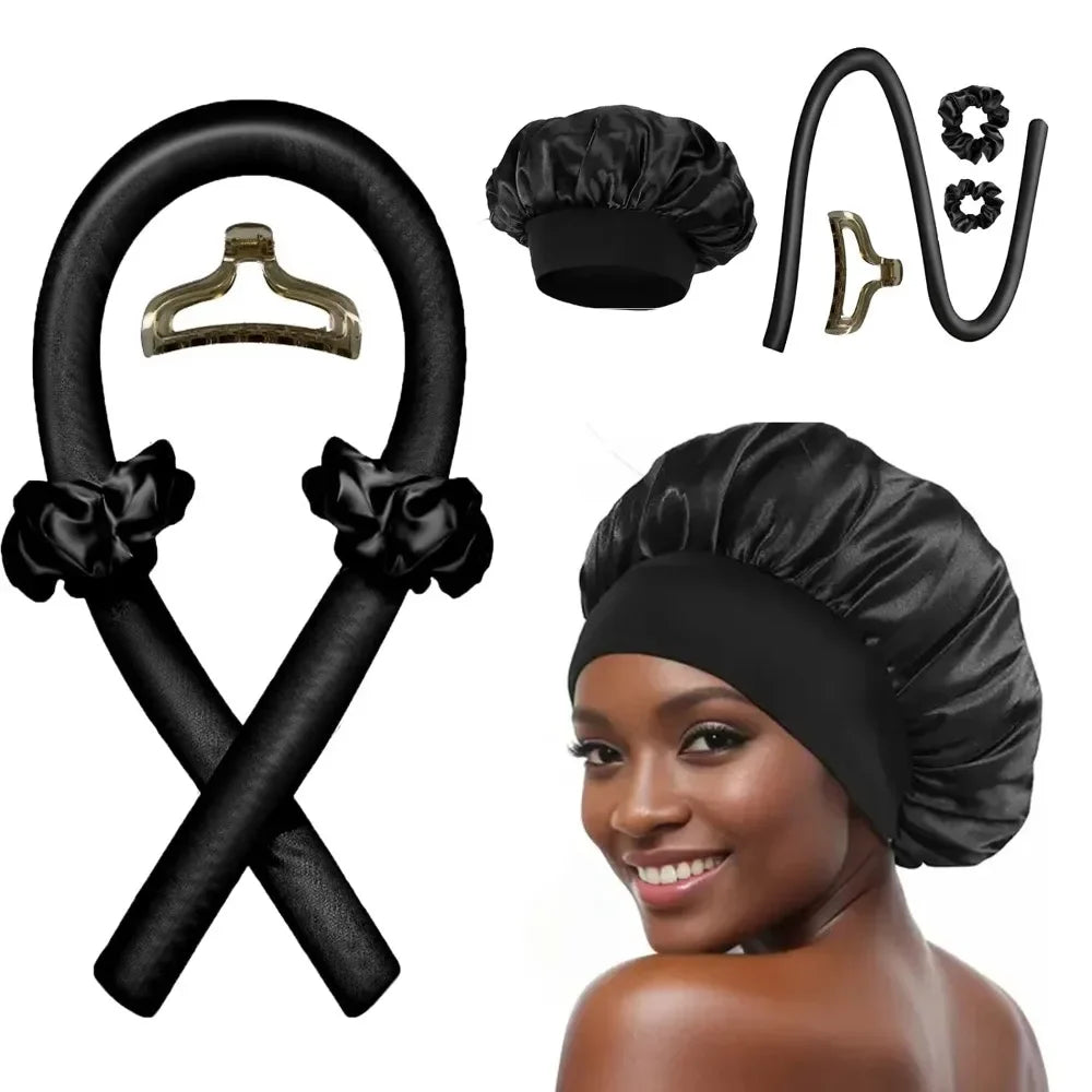Heatless overnight curl kit