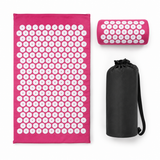 Acupressure set what's included: mat, neck pillow and carry bag