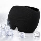Cooling comfort cap with ice cubes showing it is freezer-ready for cold therapy