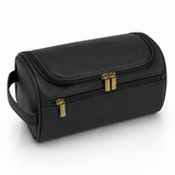 Hanging travel toiletry bag in black