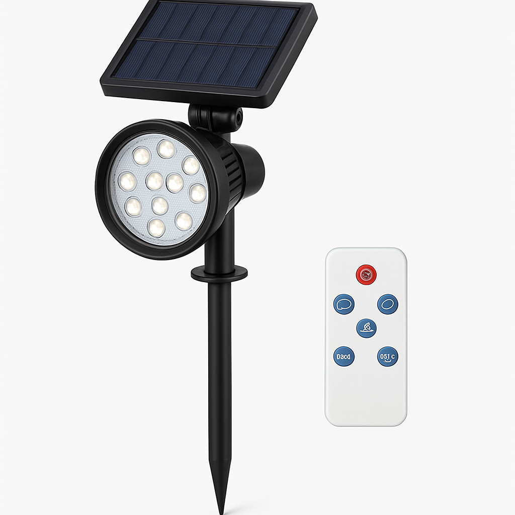 Smart LED Garden Light with Solar Charging & Remote Control