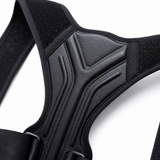 Close-up of the padded back panel and breathable neoprene of the posture corrector