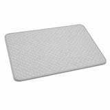 Self-cooling ice silk pet mat in light grey