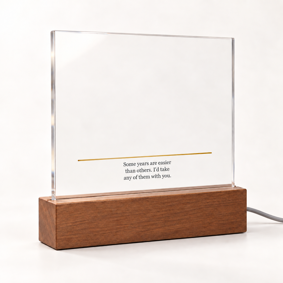 Sowth light a hard year — printed message product photograph