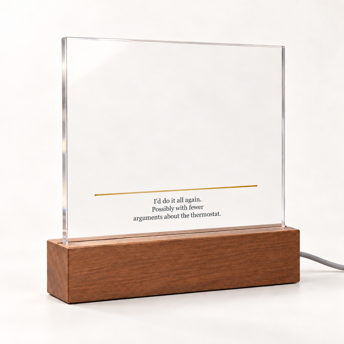 Sowth light funny — printed message product photograph