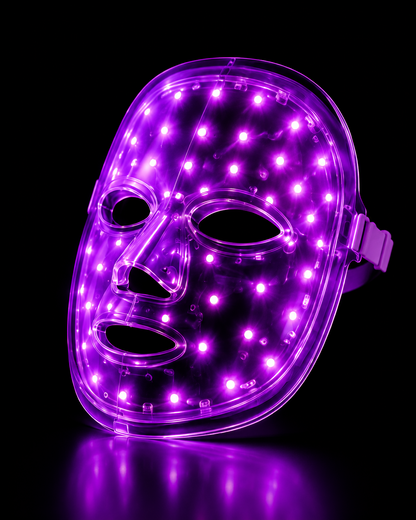7-Color LED Face Mask Cordless - hero glow shot